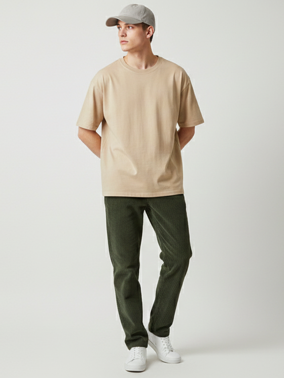 Regular Fit Corduroy Trouser TRS-RGL-GRN-32-001 - Image 2