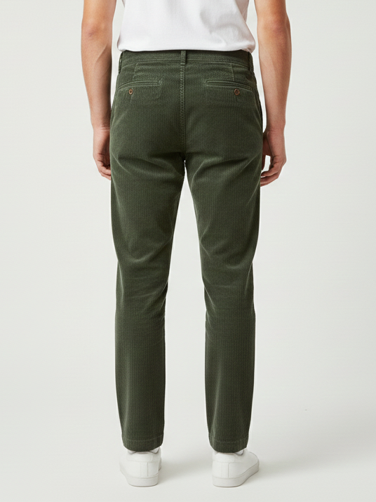 Regular Fit Corduroy Trouser TRS-RGL-GRN-32-001 - Image 4
