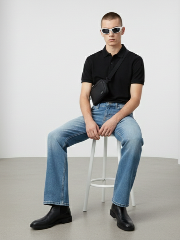 Mens Bootcutfit Denim Jeans - Image 5