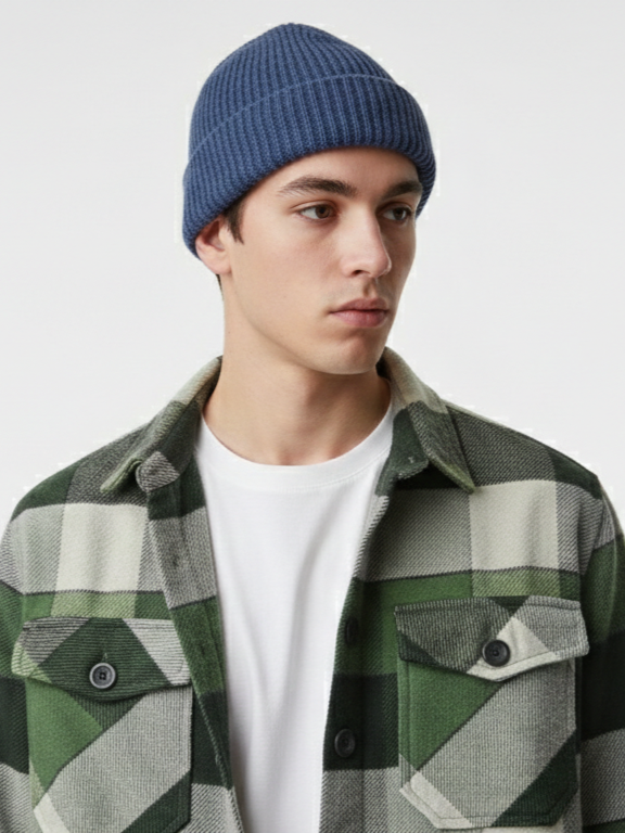 Double Pocket Oversized Cotton Checked Shacked - Image 6