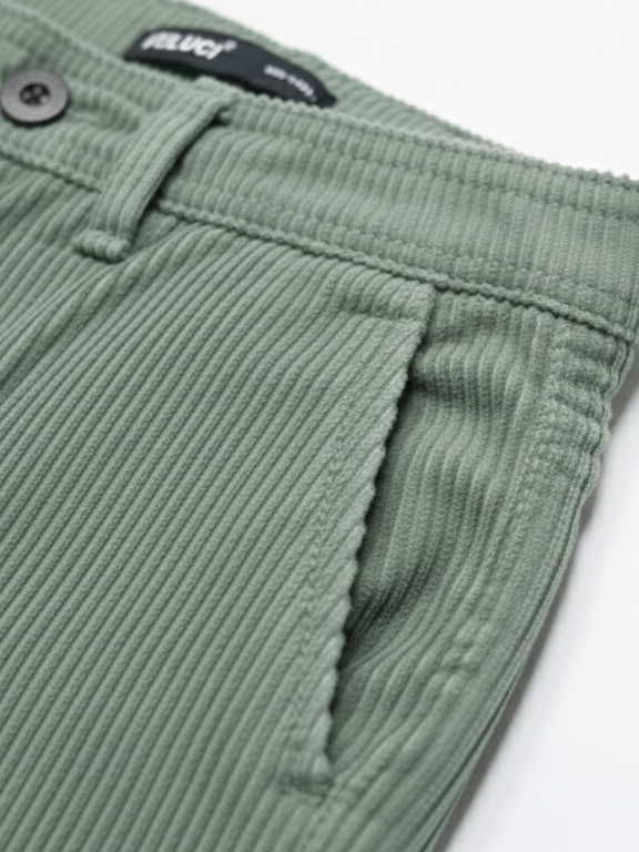 Regular Fit Corduroy Trouser TRS-RGL-BLU-32-004 - Image 6