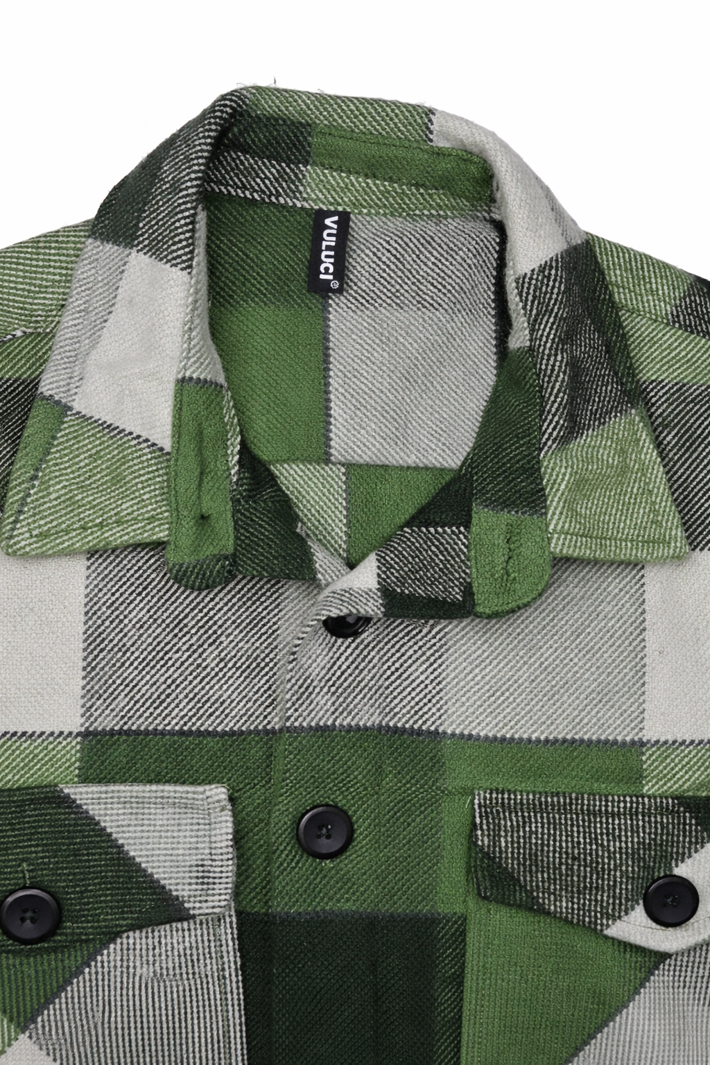 Double Pocket Oversized Cotton Checked Shacked - Image 7
