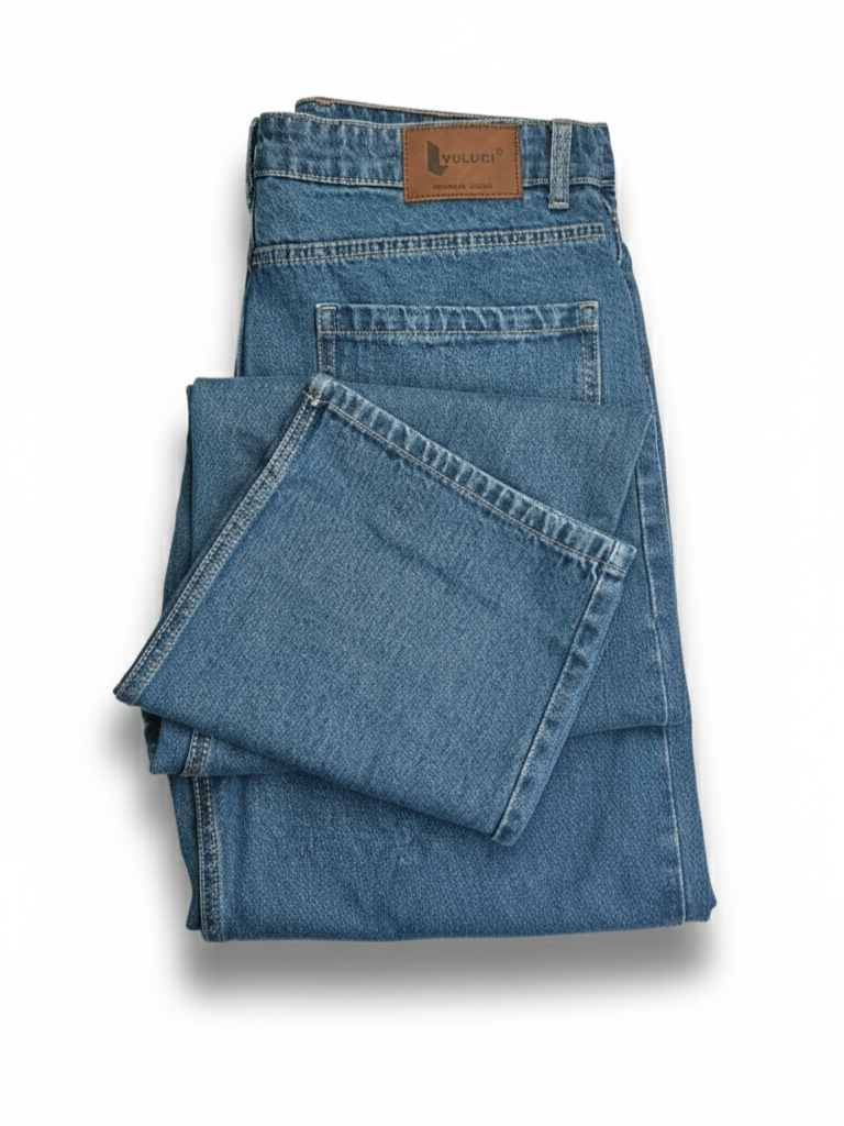 Baggy Fit Washed Jeans - Image 7