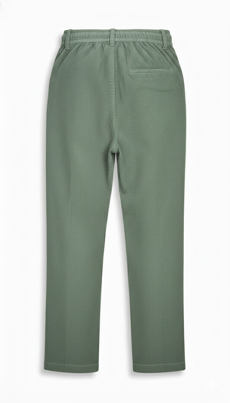 Regular Fit Corduroy Trouser TRS-RGL-BLU-32-004 - Image 7